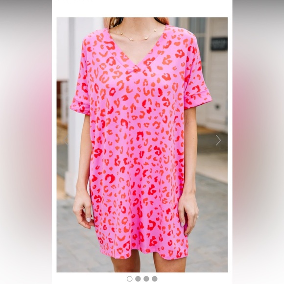 Size medium Shop the Mint leopard print dress - Picture 1 of 4